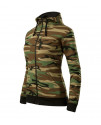 Mikina Camo Zipper dámska Mikina Camo Zipper dámska